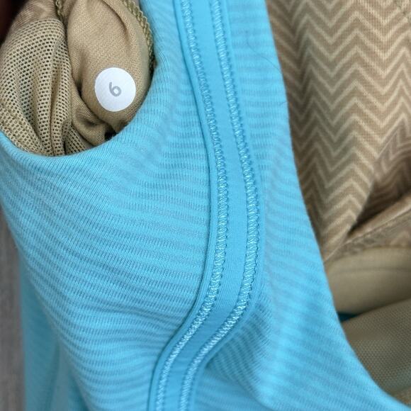 Lululemon Wholehearted Tank Size 4 Blue LFull Length Athletic Yoga Running Gym - Picture 6 of 10